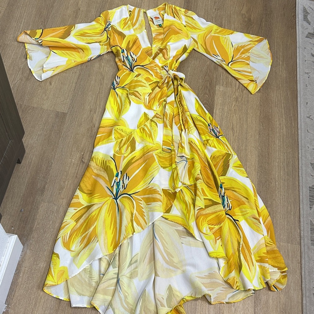 Farm Rio Azalea Wrap Dress | Size XS - Picture 14 of 16
